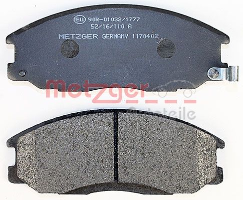 METZGER 1170402 Bremsbelagsatz, Scheibenbremse